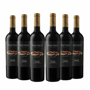 Sixpack Vino tinto Piattelli reserva malbec Salta, Argentina.