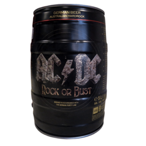 Cerveza beer AC/DC barril 5 Lt. USA