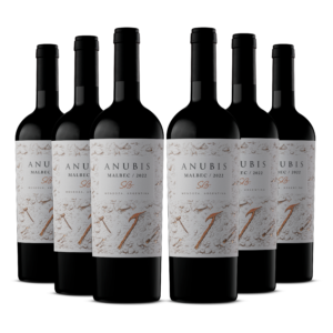 Sixpack Vino tinto Anubis malbec, Argentina