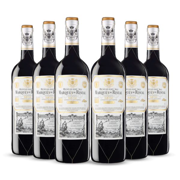 Sixpack Vino tinto Marqués de Riscal D.O.C. Rioja reserva, España