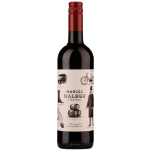 Vino tinto Le Marcel malbec. Francia