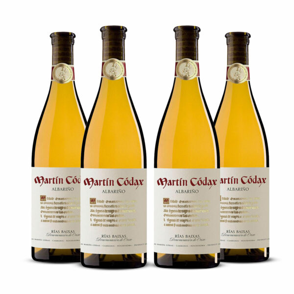 FOURPACK Vino blanco Martin Codax albariño. España.