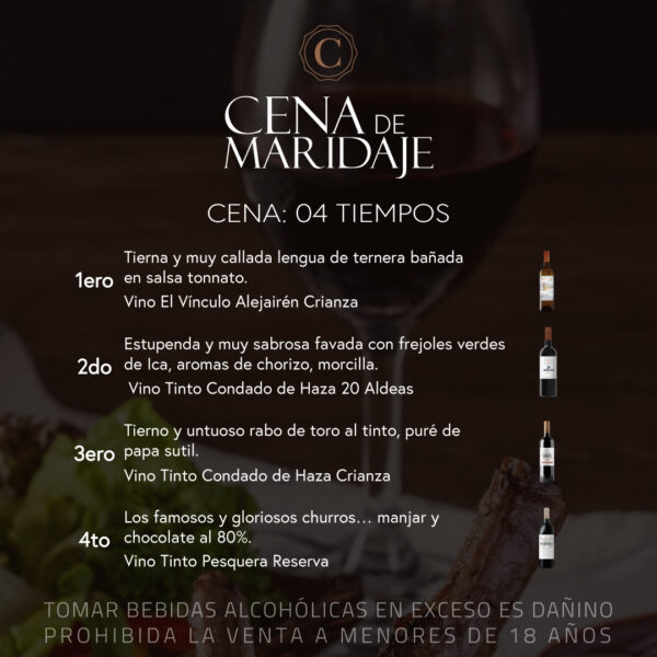 Evento: Cena Maridaje