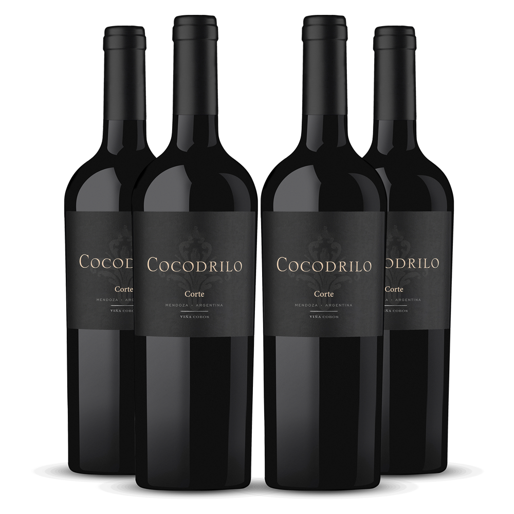 Fourpack Vino tinto Cocodrilo corte, Argentina