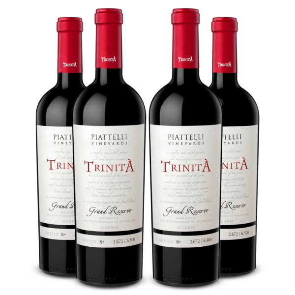 Fourpack Vino tinto Piattelli Trinita gran reserva blend, Argentina