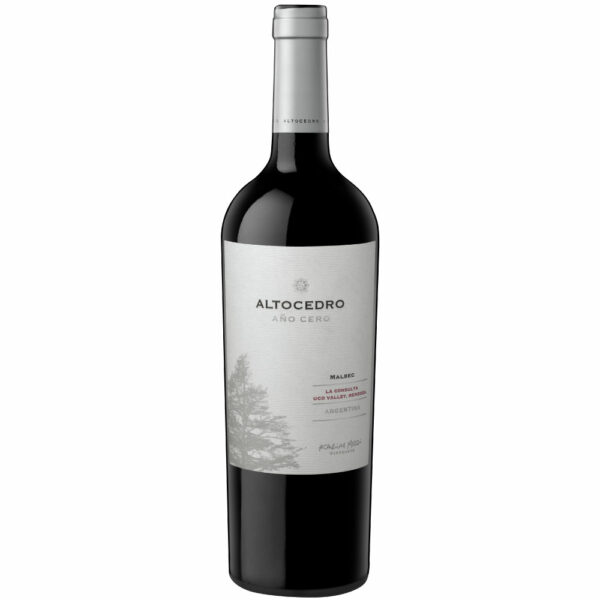 Vino tinto Altocedro Año Cero malbec by Karim Mussi. Argentina