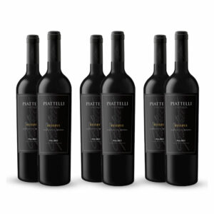 Sixpack Vino tinto Piattelli reserva malbec Mendoza, Argentina