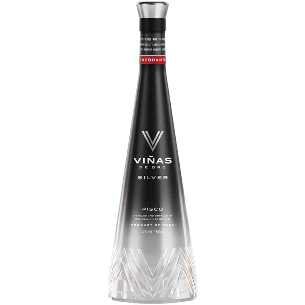 Pisco Viñas de Oro Silver puro quebranta 700ml. Perú