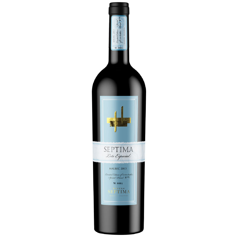 Vino tinto Septima Lote Especial. Argentina