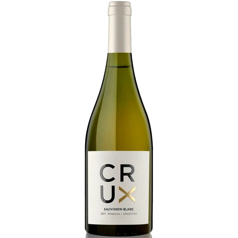 Vino blanco Crux sauvignon blanc. Argentina