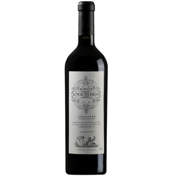 Vino tinto El Gran Enemigo Chacayes cabernet franc, Argentina