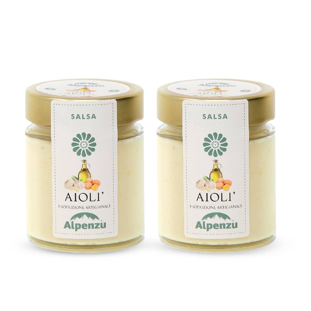 Duopack Frasco de Crema Alioli Alpenzu 125gr. Italia