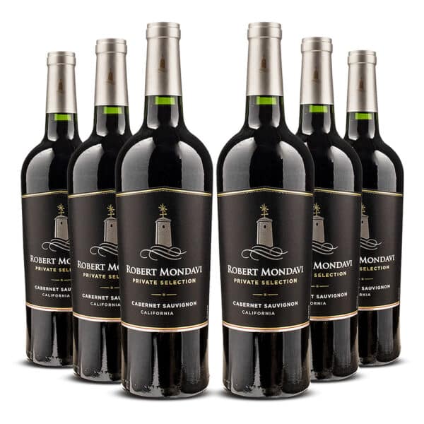 Sixpack Vino tinto Mondavi Private Selection cabernet sauvignon. USA