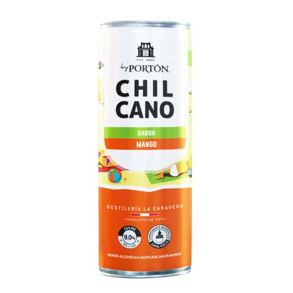 Lata de Chilcano by Portón sabor mango 355ml. Perú