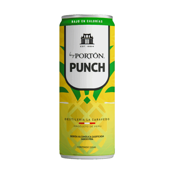 Lata de Pisco Punch by Portón 355ml. Perú