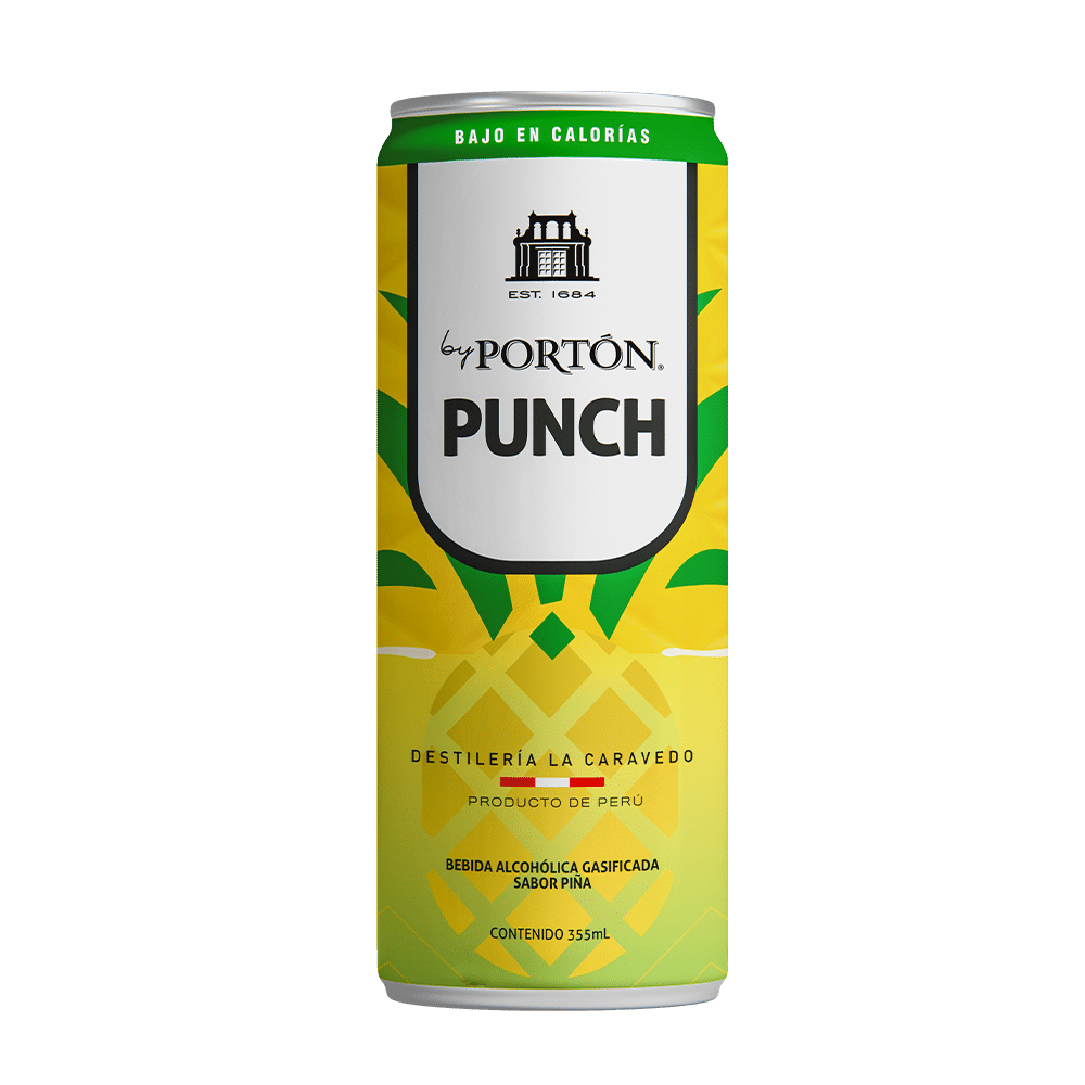Lata de Pisco Punch by Portón 355ml. Perú