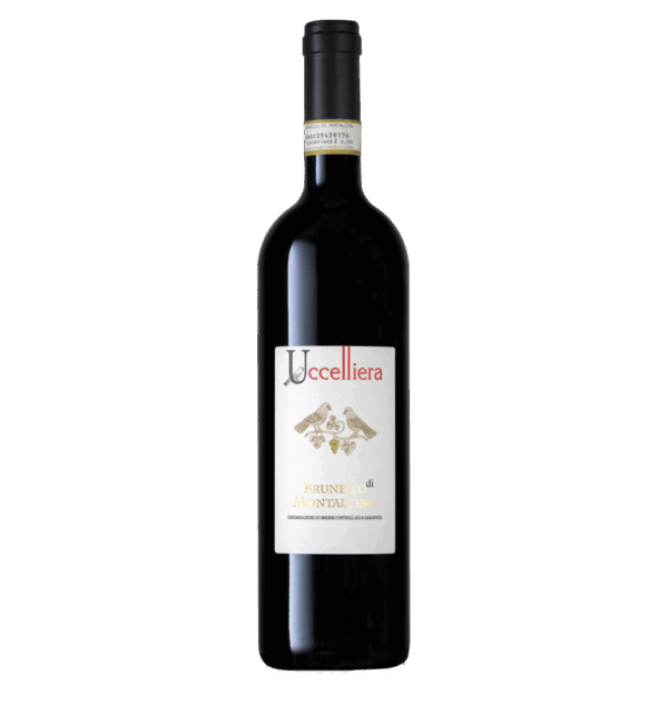 Vino tinto Uccelliera Brunello di Montalcino Sangiovese 2018. Italia