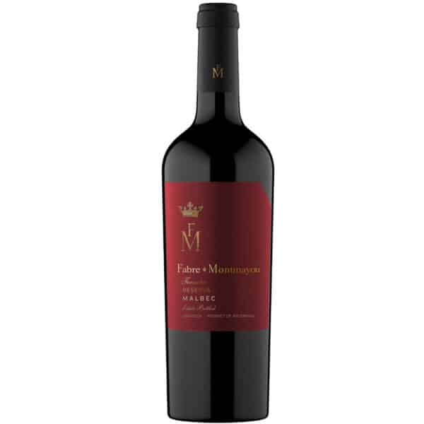 Vino tinto Fabre Montmayou reserva malbec. Argentina