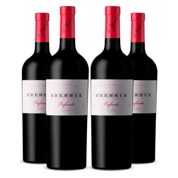 Fourpack Vino tinto Bressia Profundo blend. Argentina