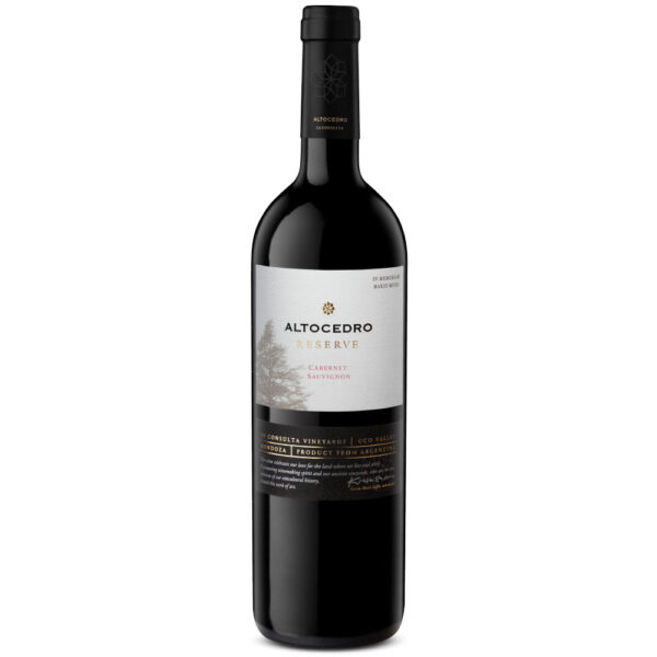 Vino tinto Altocedro Reserva cabernet sauvignon. Argentina
