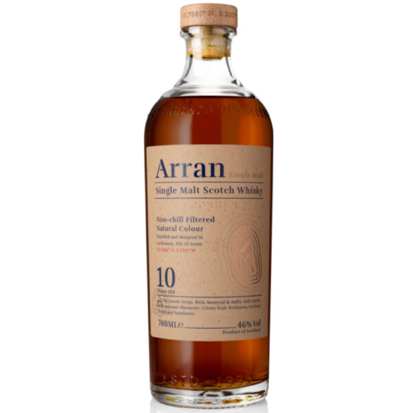 Whisky Arran single malt 10 años. Escocia