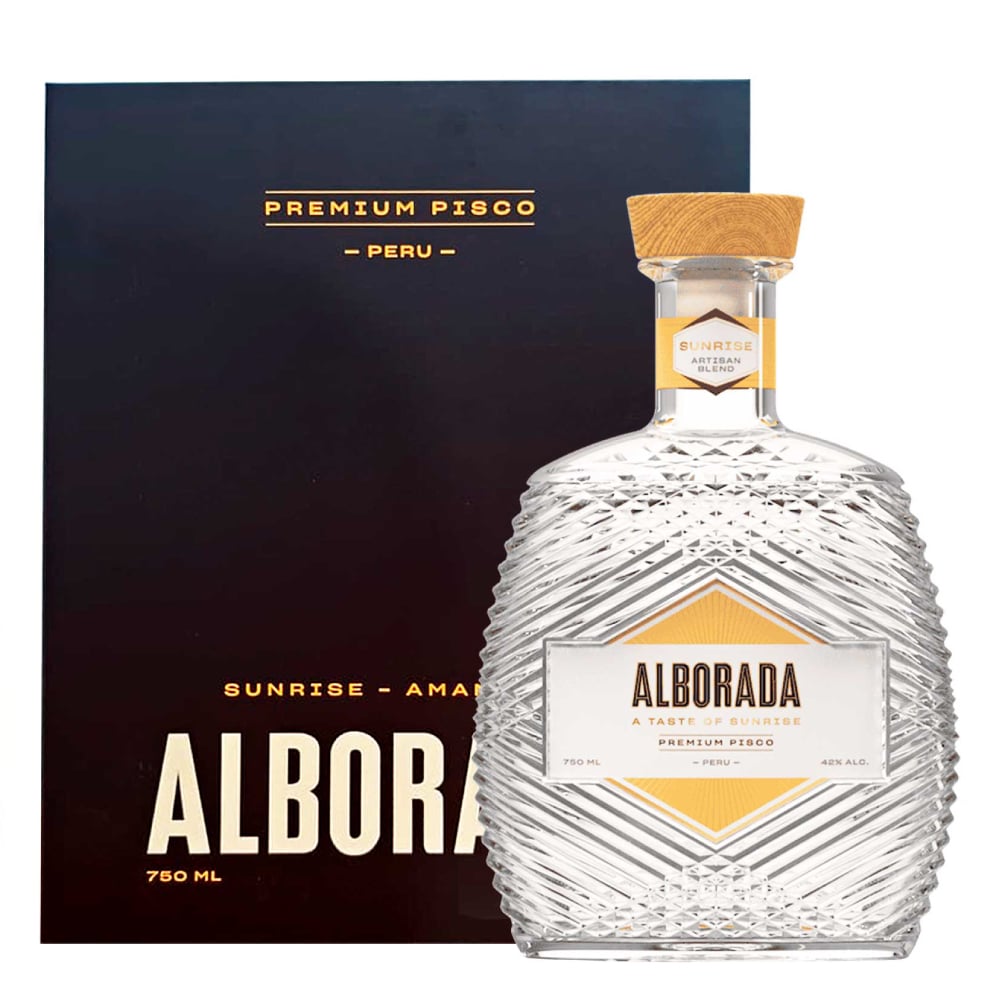 Pisco Alborada Amanecer Premium acholado C/E. Perú
