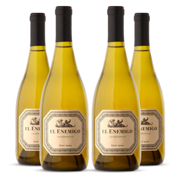 Fourpack Vino blanco El Enemigo chardonnay. Argentina