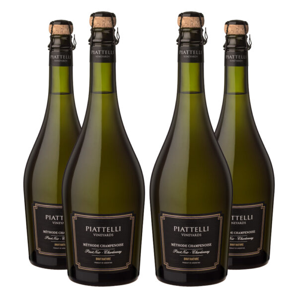 Fourpack Espumante Piattelli Brut Nature. Argentina