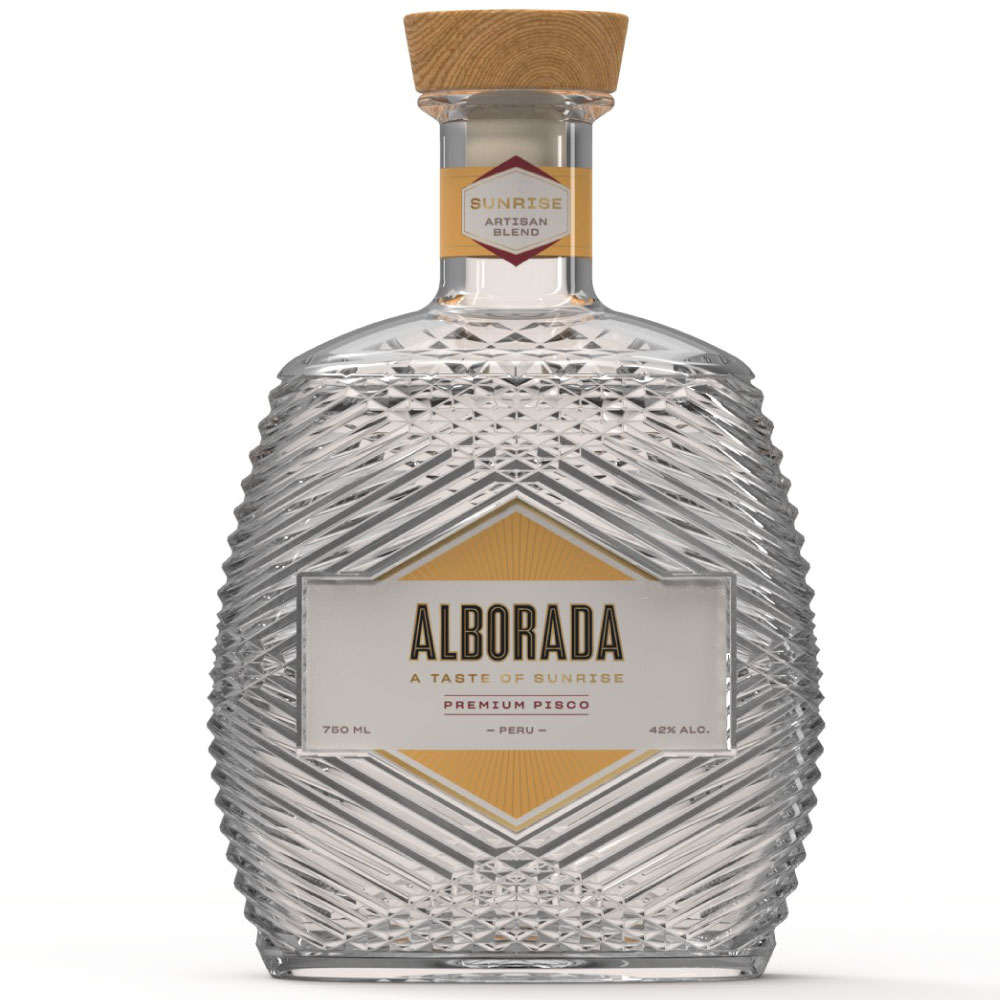 Pisco Alborada Amanecer Premium acholado C/E. Perú