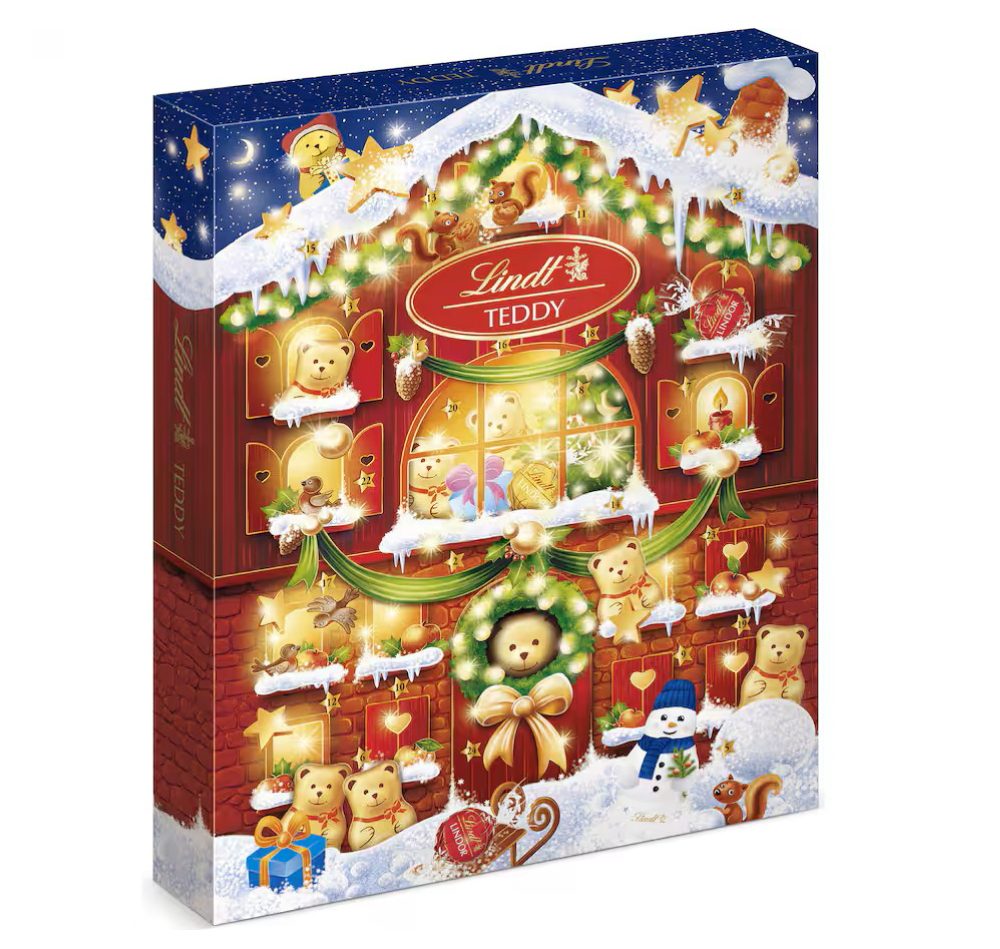 Calendario de Adviento de Chocolate Lindt Teddy Bear. Alemania