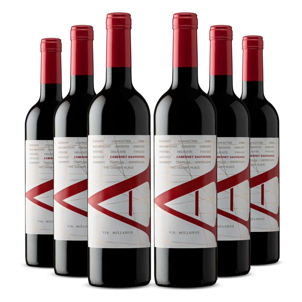 Sixpack Vino tinto Vik A cabernet sauvignon. Chile