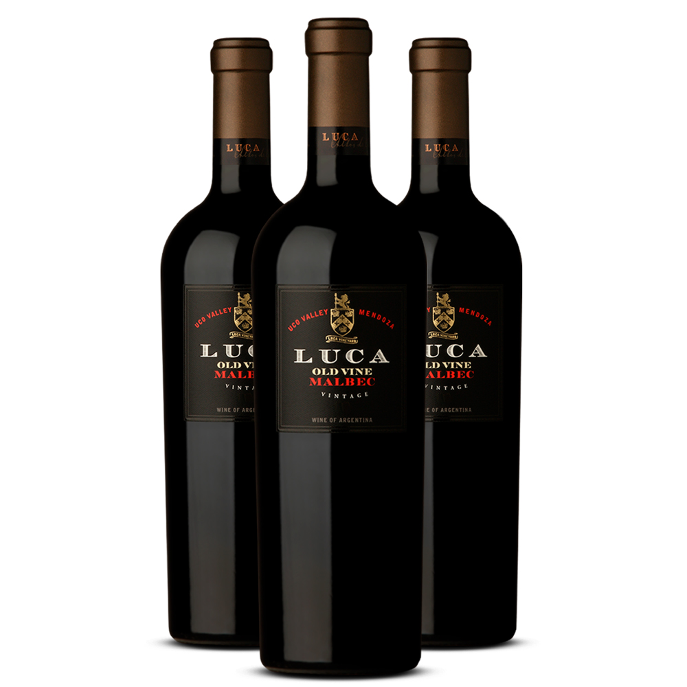 Tripack Vino tinto Luca malbec. Argentina