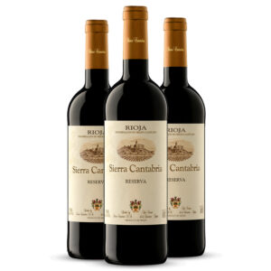 Tripack Vino tinto Sierra Cantabria reserva D.O.C. Rioja. España