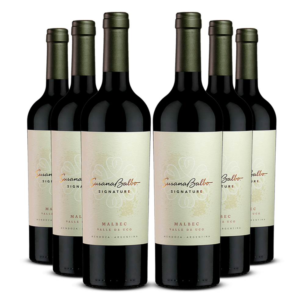 Sixpack Vino tinto Susana Balbo Signature malbec, Argentina
