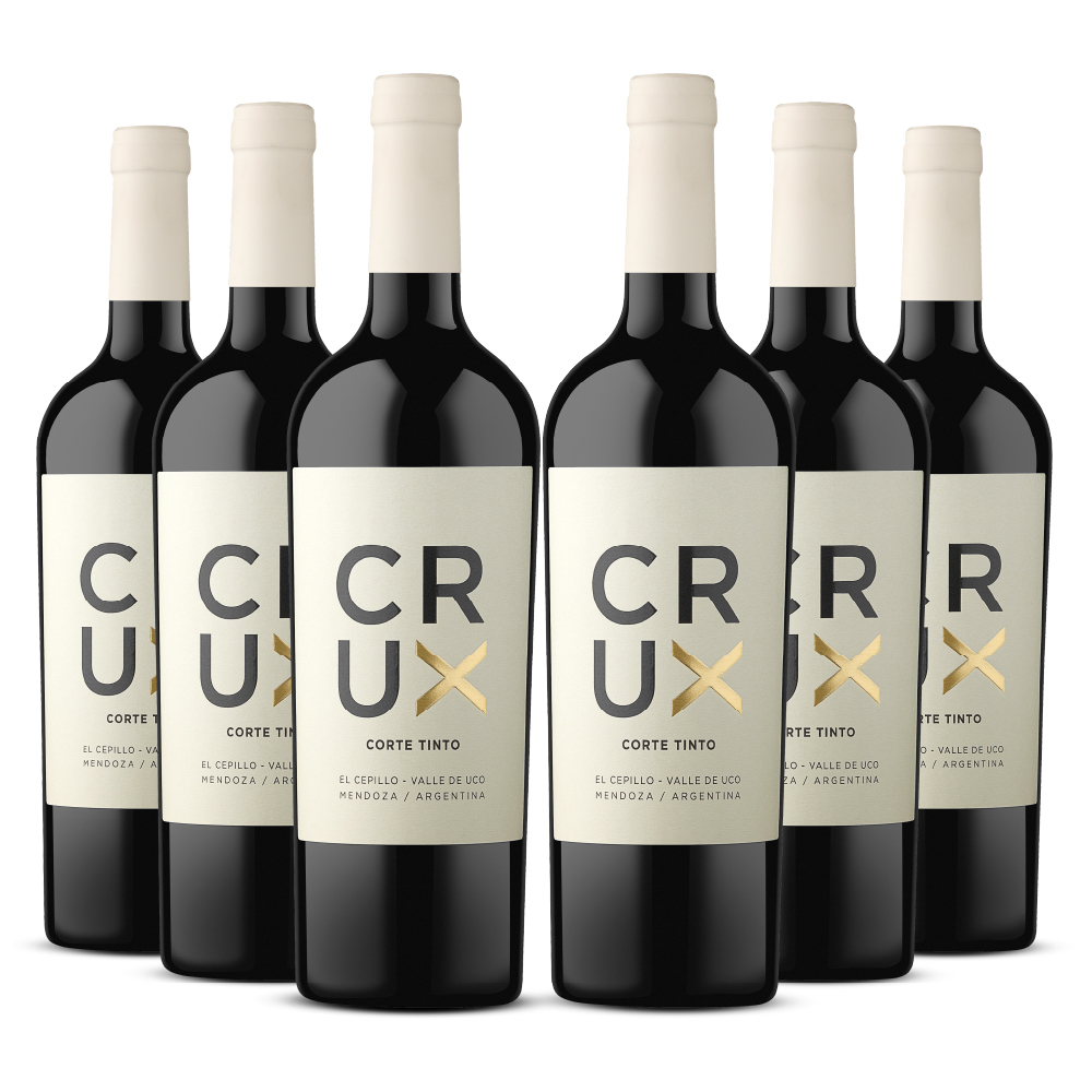 Sixpack Vino tinto Crux Corte. Argentina