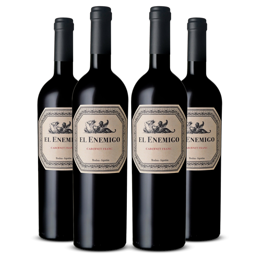 Fourpack Vino tinto El Enemigo cabernet franc. Argentina