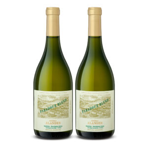 Duopack Vino blanco Alandes Paradoux Karim Mussi blend. Argentina