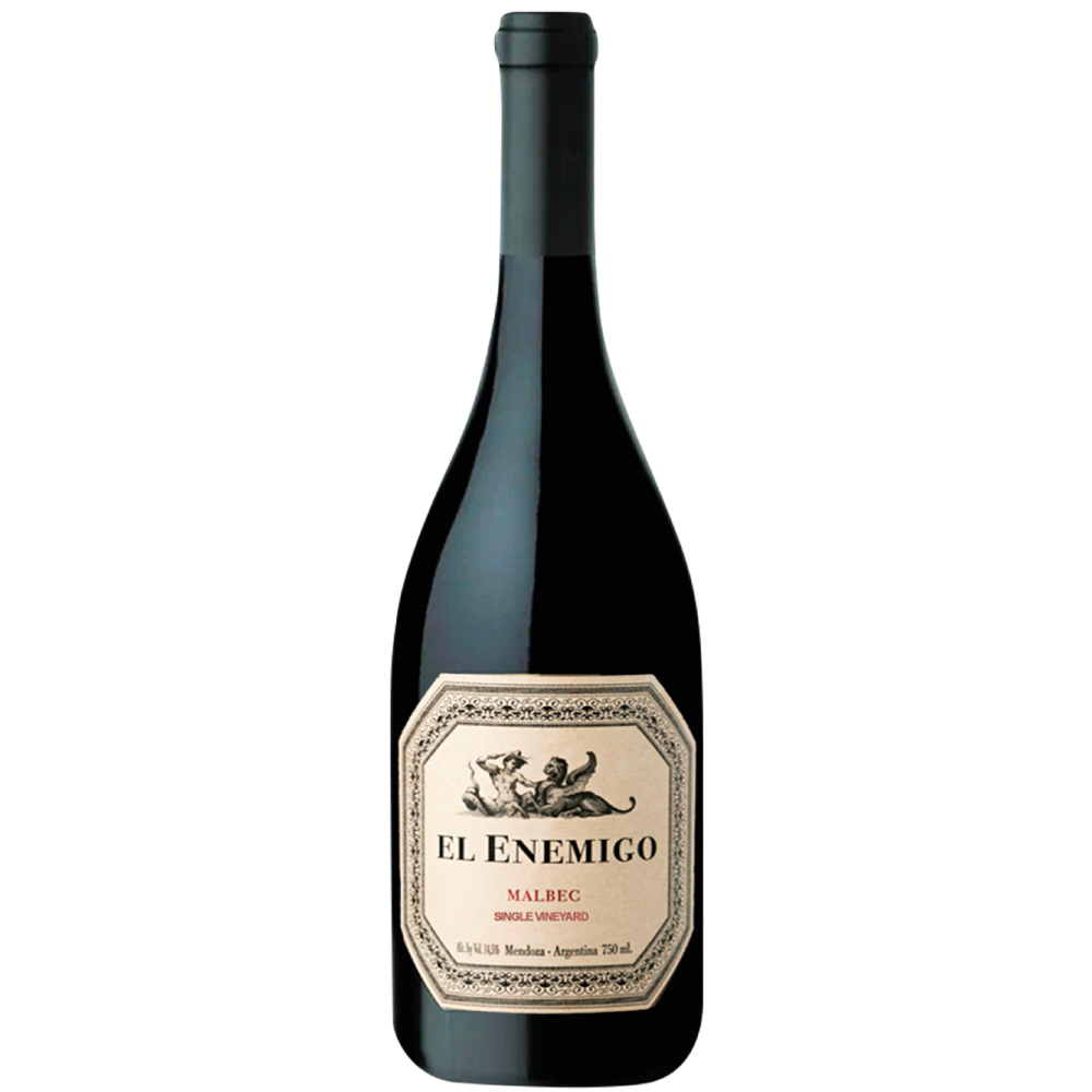 Vino tinto El Enemigo single vineyard malbec. Argentina