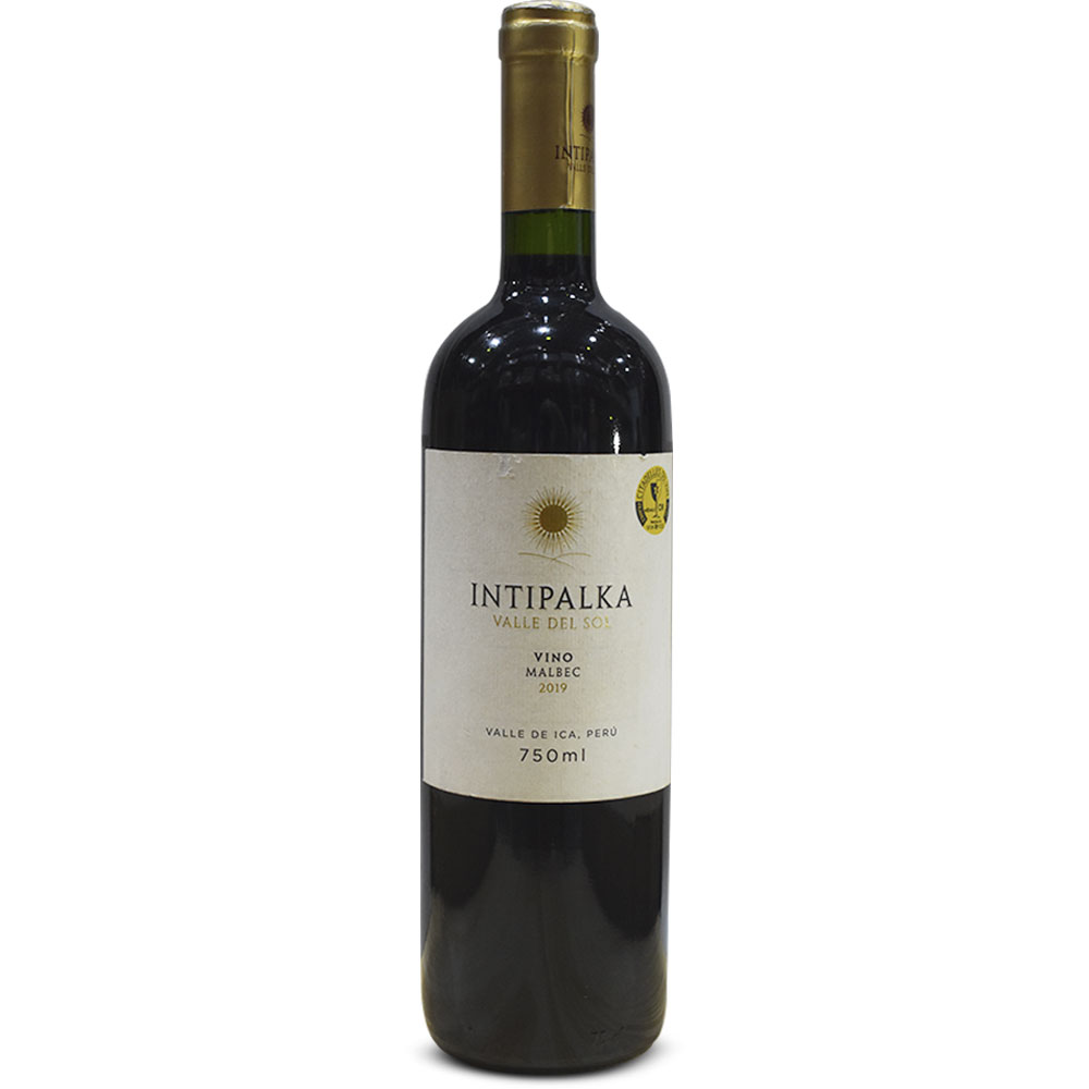 Vino tinto Intipalka malbec. Perú (2019)