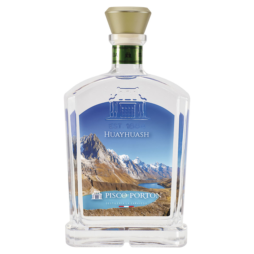 Pisco Portón Orgullo Peruano Huayhuash mosto verde italia C/E. Perú