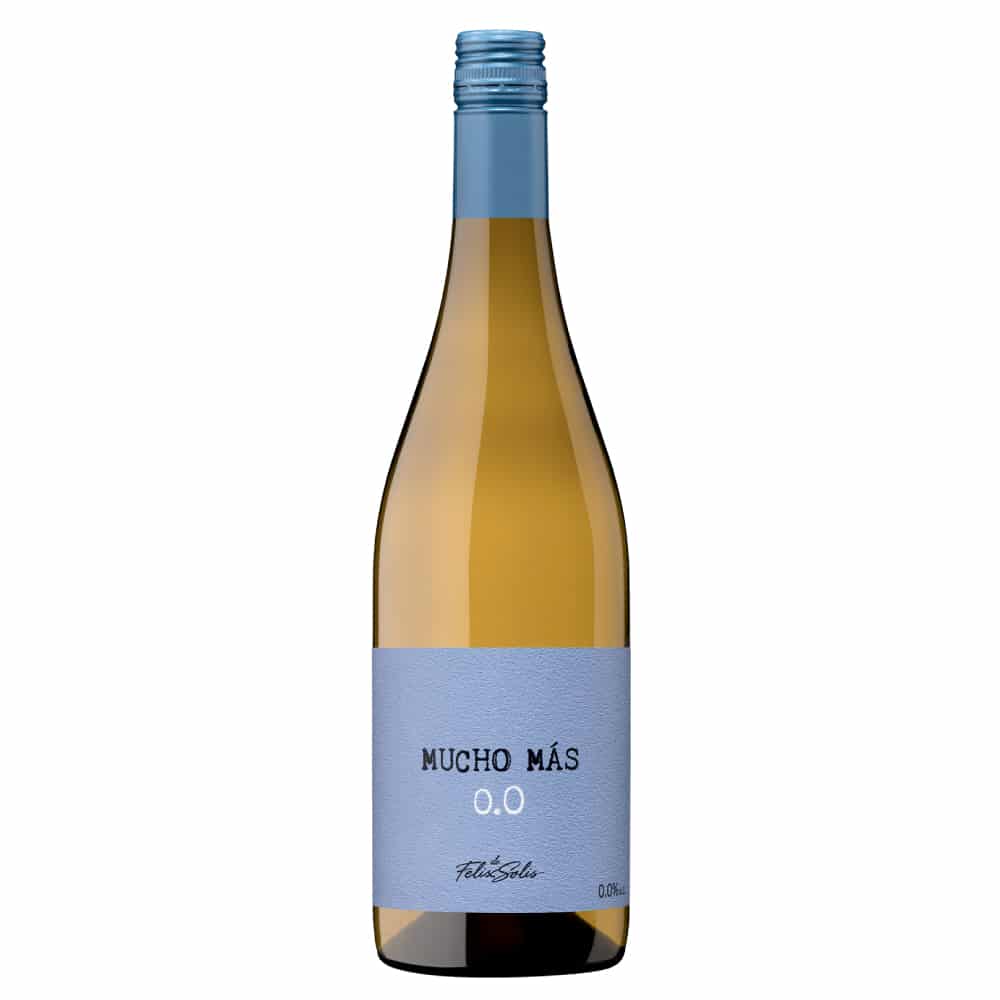 Vino blanco Mucho Más 0% alcohol. España