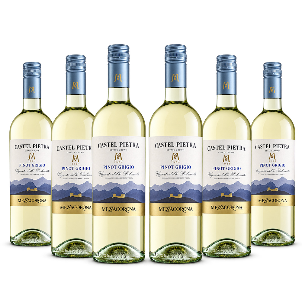 Sixpack Vino blanco Mezzacorona Castell Pietra pinot grigio, Italia