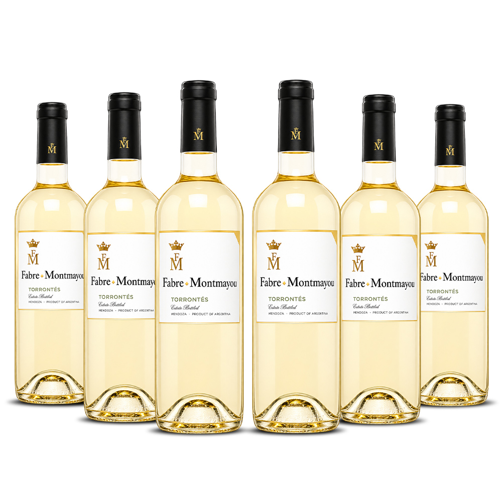 Sixpack Vino blanco Fabre Montmayou torrontes. Argentina