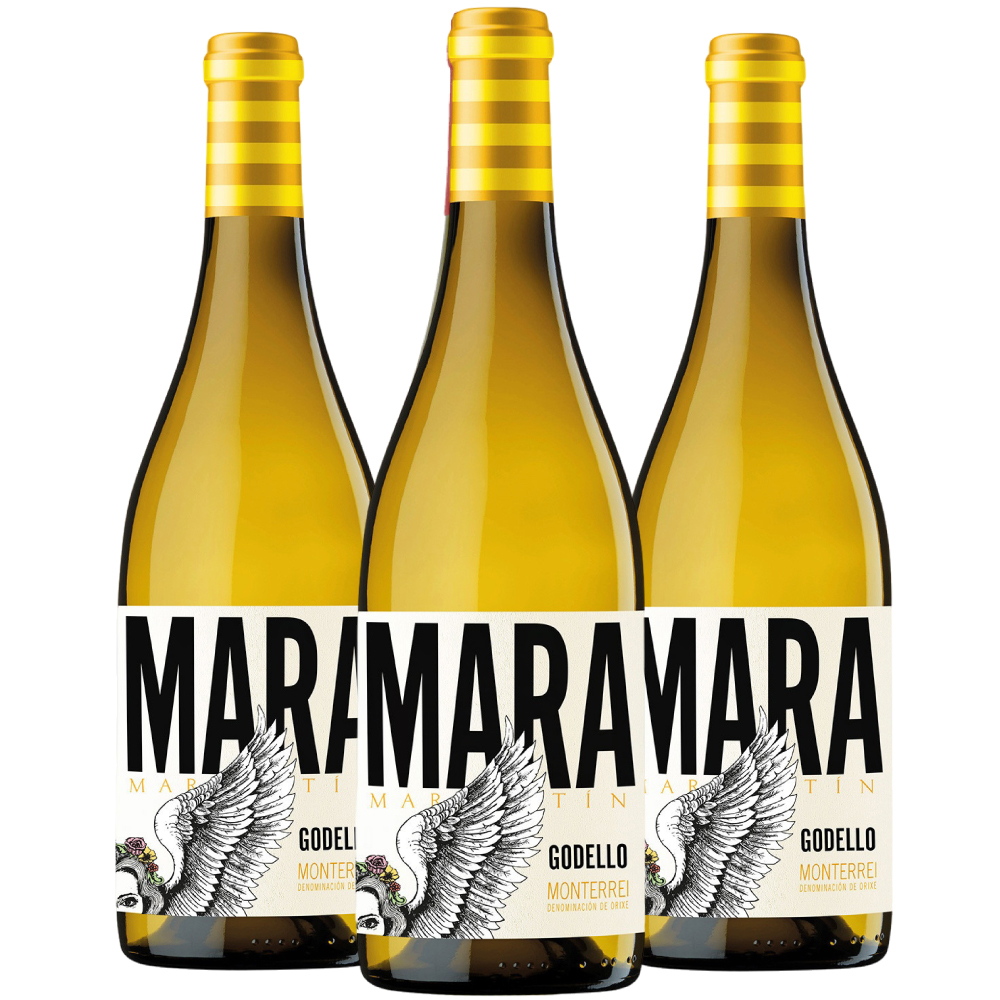 Tripack Vino blanco Mara Martín godello D.O. Monterrei. España