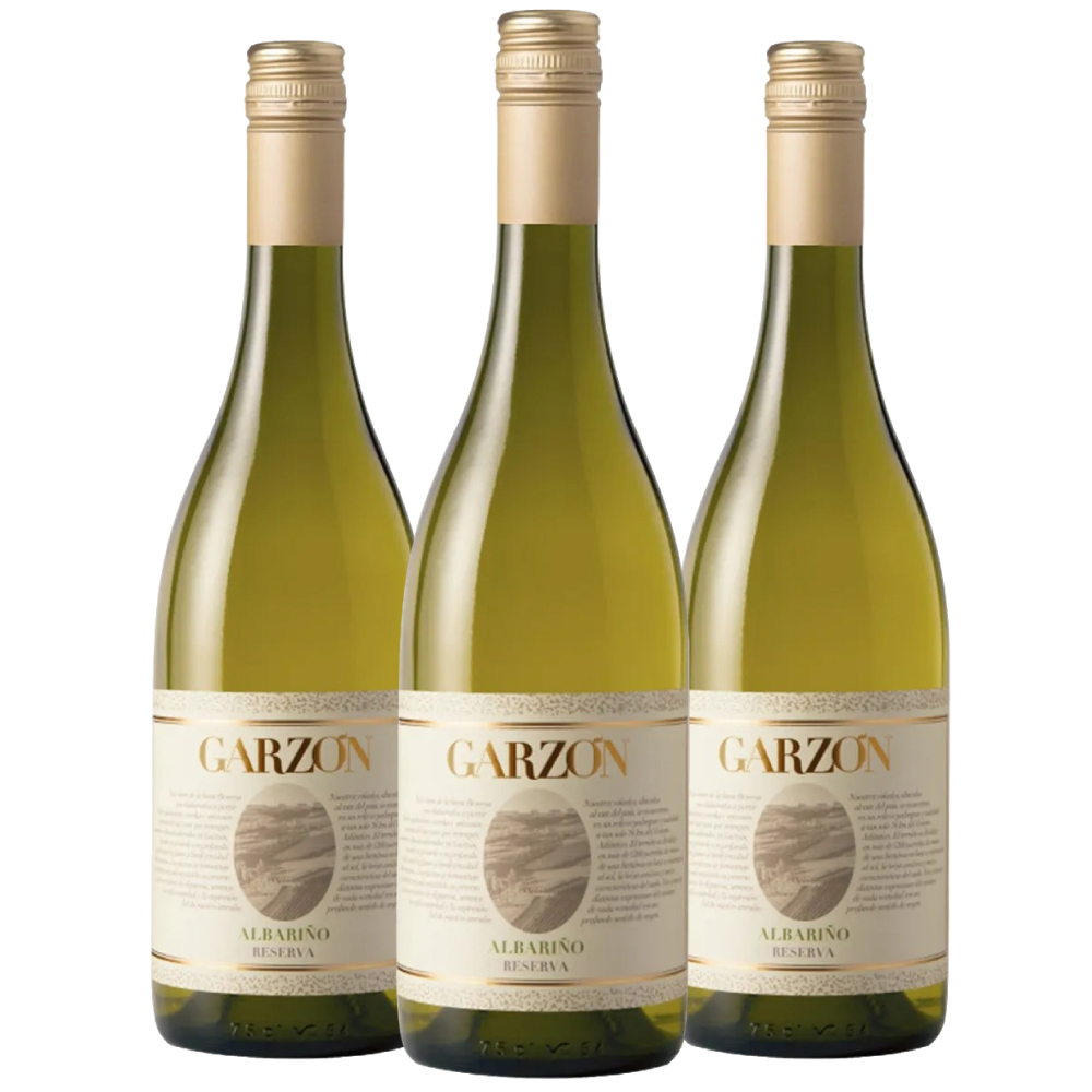Tripack Vino blanco Garzón Reserva albariño. Uruguay